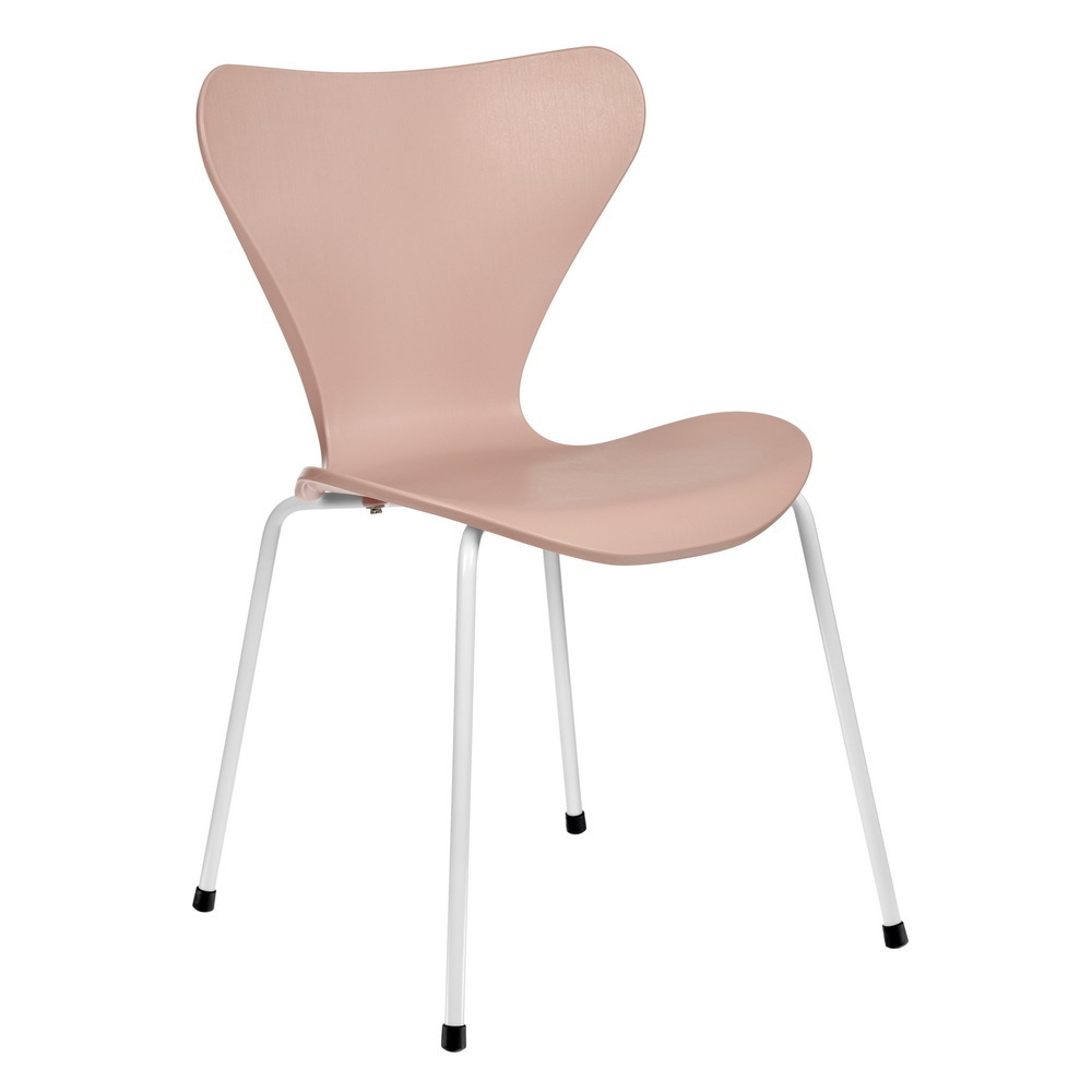 Стул Seven пудровый с белыми ножками Bradex Home FR 0820