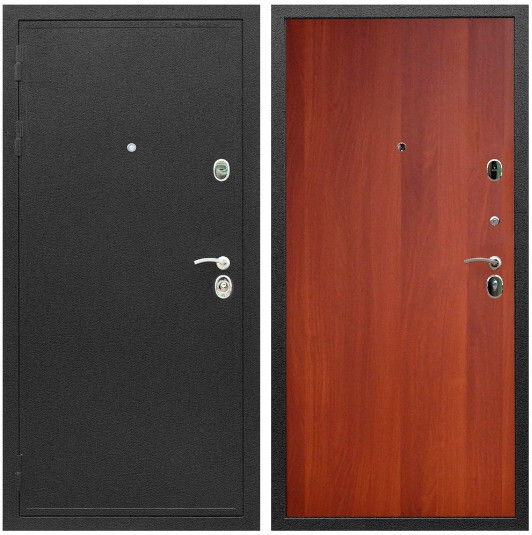 Дверь входная Graf Престиж Черный шелк / МДФ 6 мм ПЭ Итальянский орех