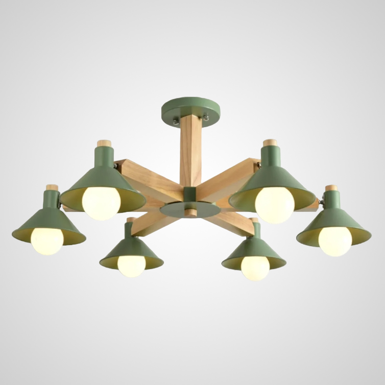 Люстра на штанге HORN B D84 Green by ImperiumLoft