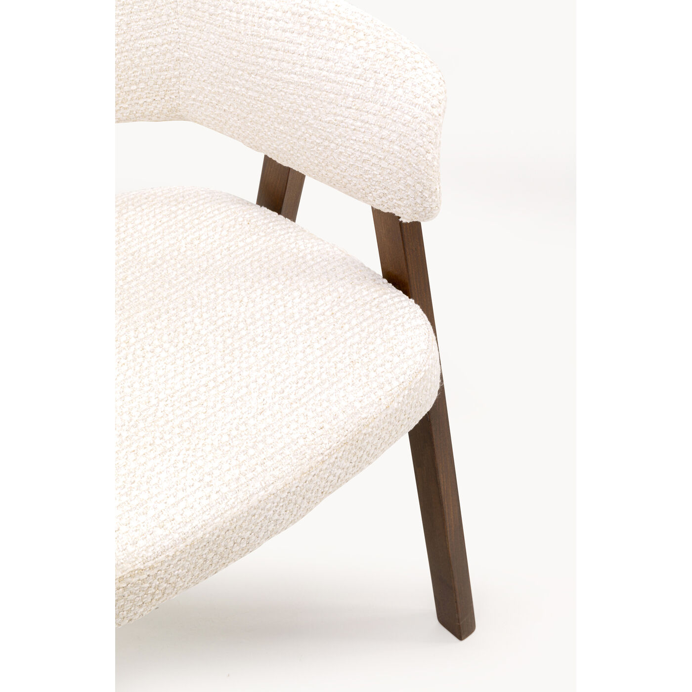 Стул с подлокотниками Jonte Boucle Ecru KARE 71377