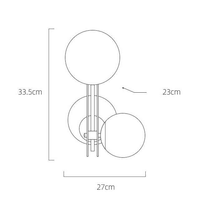 Настенный светильник JUDITH WALL by ImperiumLoft