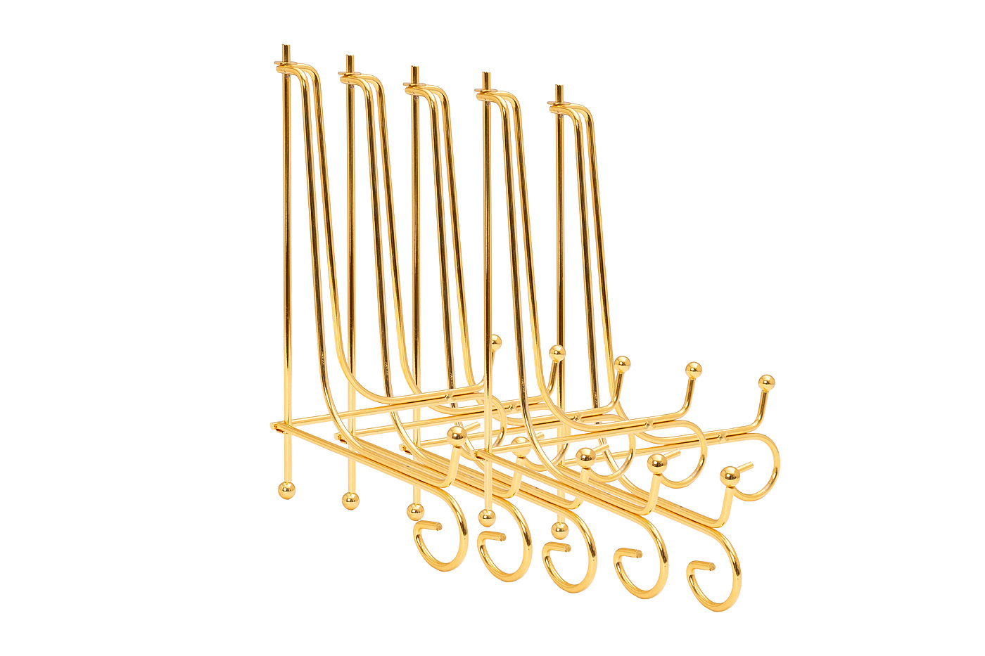 Комплект из 5ти подставок для тарелок золото Garda Decor 26FC-20250