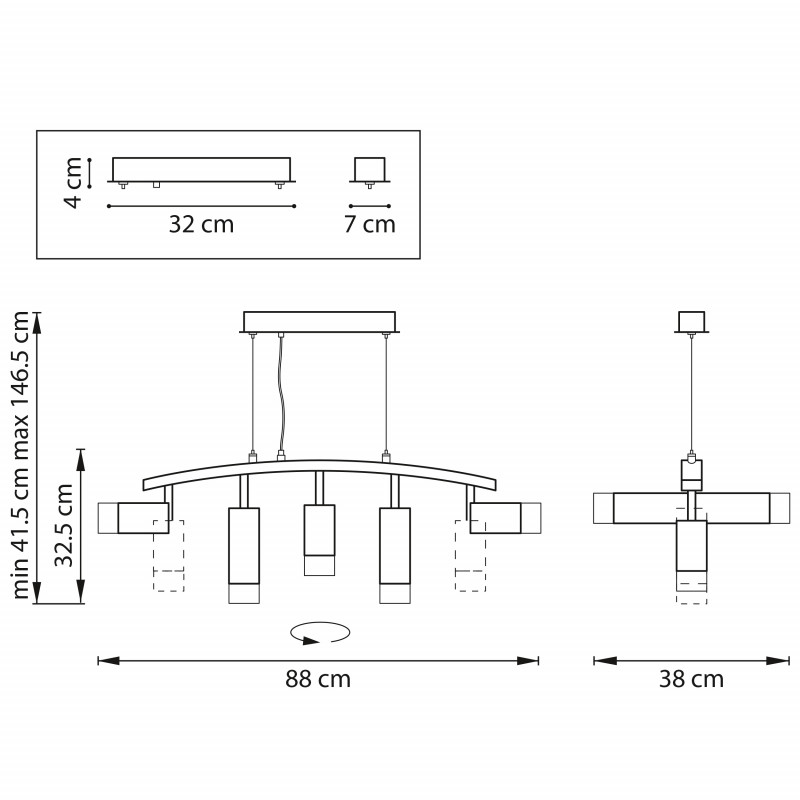 Подвесная люстра Lightstar LR7353738721