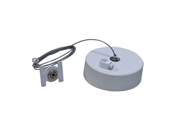 Подвеснойомплект для магнитного шинопровода с отверстием для провода Donolux Suspension kit DLMWhite1
