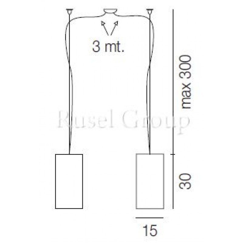 Подвесной светильник Vistosi CILD SP 30 D2