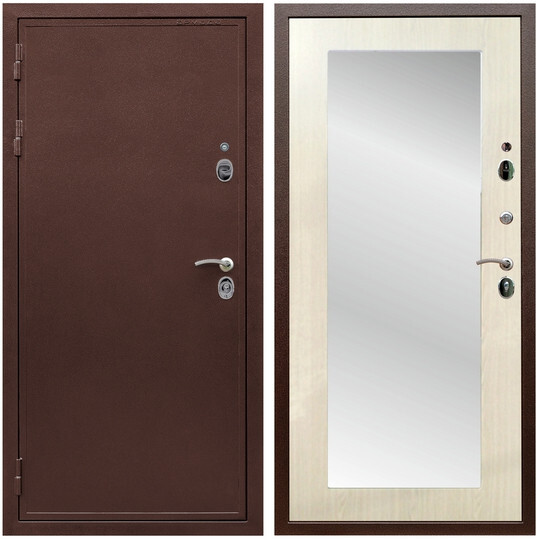 Дверь входная Graf Престиж 2 Антик медь / МДФ 10 мм ФЛЗ пастораль Сандал белый