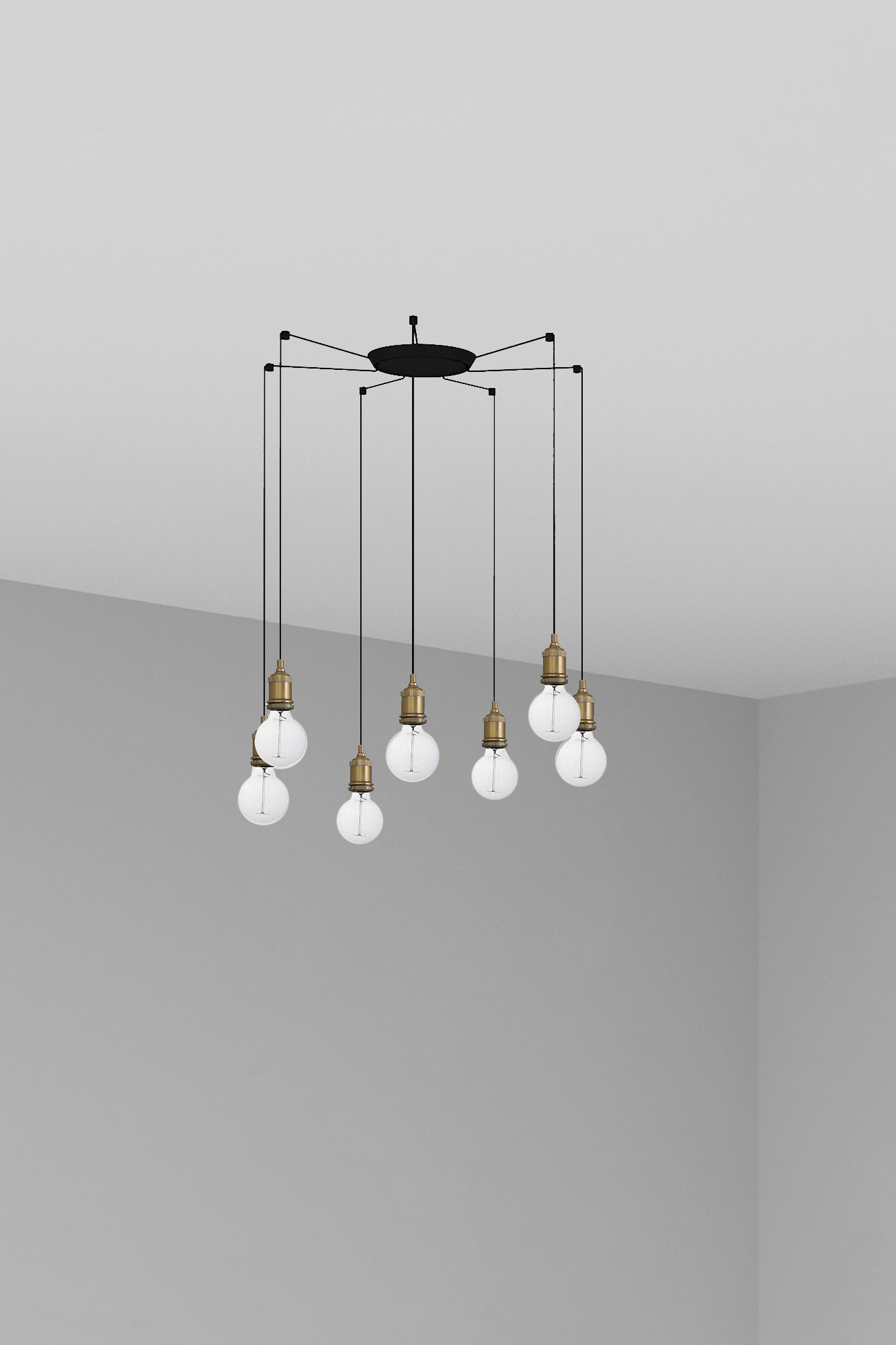 Люстра Art 7L состаренное золото Faro