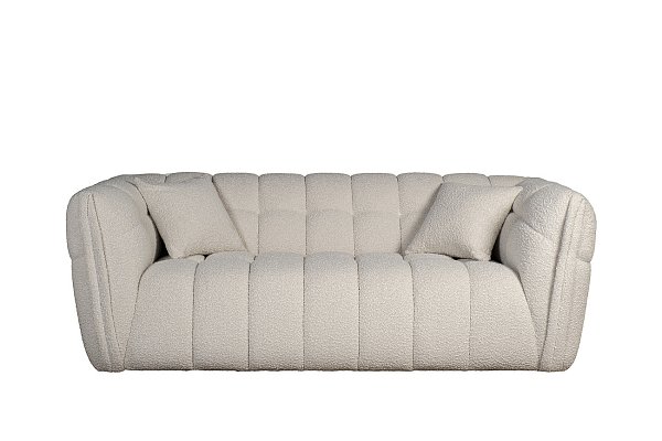Диван двуестный букле белый Garda Decor ZW-26802