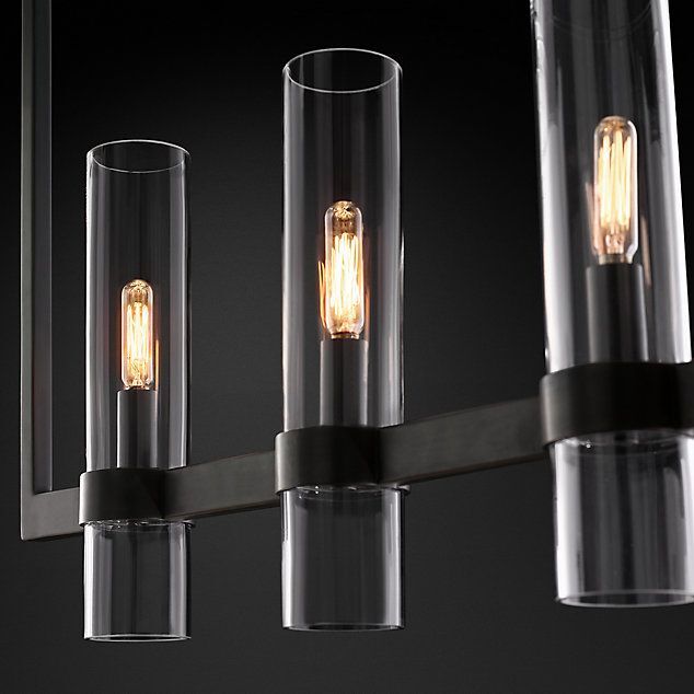 Люстра Restoration Hardware Ravelle Linear 59" Bronze