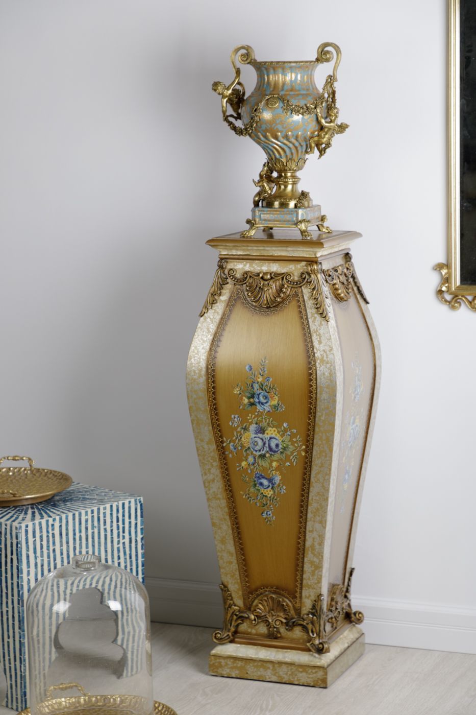 Ваза с ангелами Glasar 31G2377/A940C/NB4199