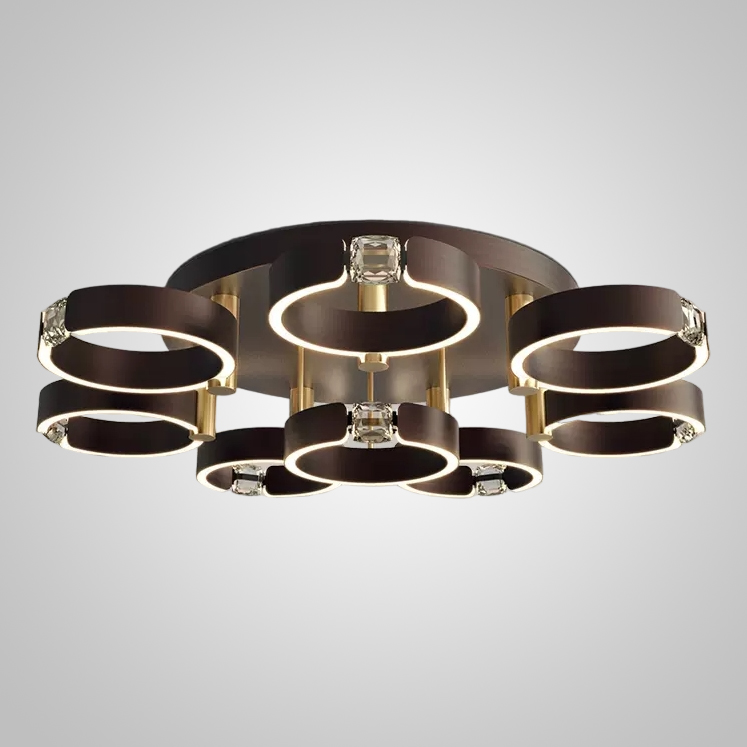 Потолочная люстра SELLIF D CH D90 Brown by ImperiumLoft