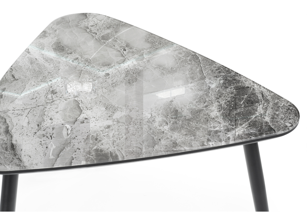 Журнальный стол Woodville Рамси мрамор серый 462092