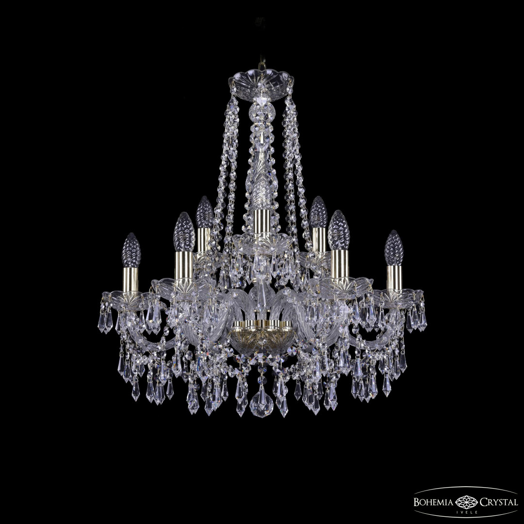 Люстра хрустальная 1403/6+3/195/h-60 G