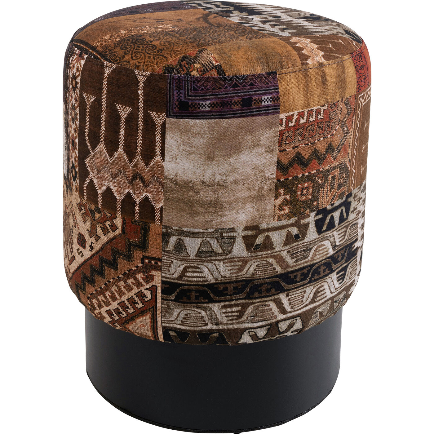 Пуф Cherry Tahiti Black Ø36cm Limited KARE 46249