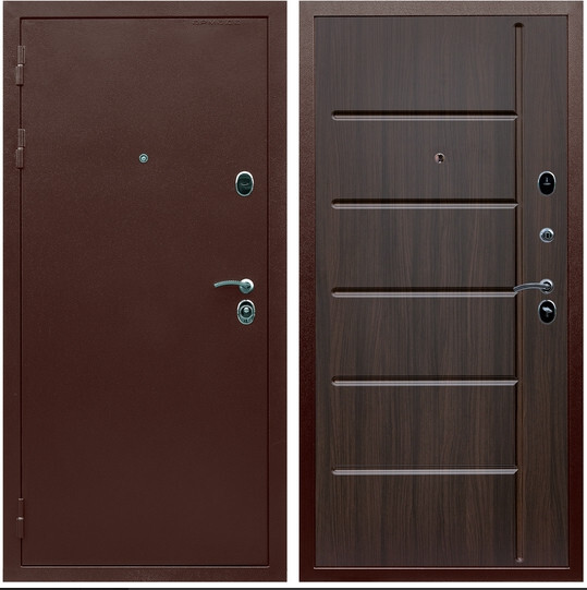 Дверь входная Graf Люкс ТП-70 Антик медь / МДФ 16 мм ФЛ-102 Эковенге