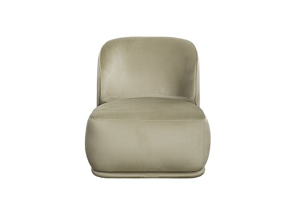 Кресло велюровое оливковое Garda Decor CAPRI BASIC-Colt1002-OLIV