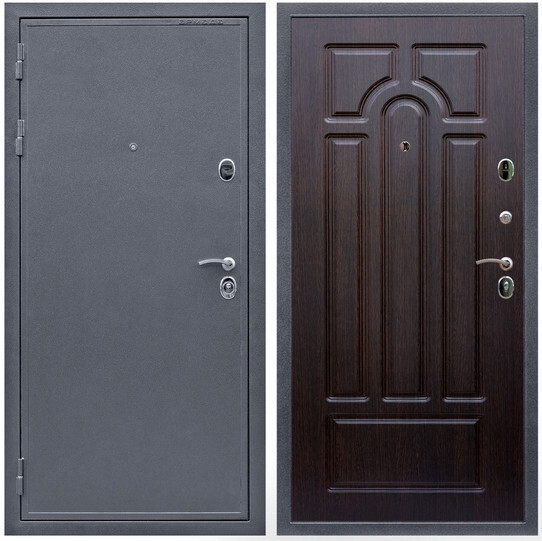 Дверь входная Graf Лондон 2 Антик серебро / МДФ 6 мм ФЛ-58 Венге