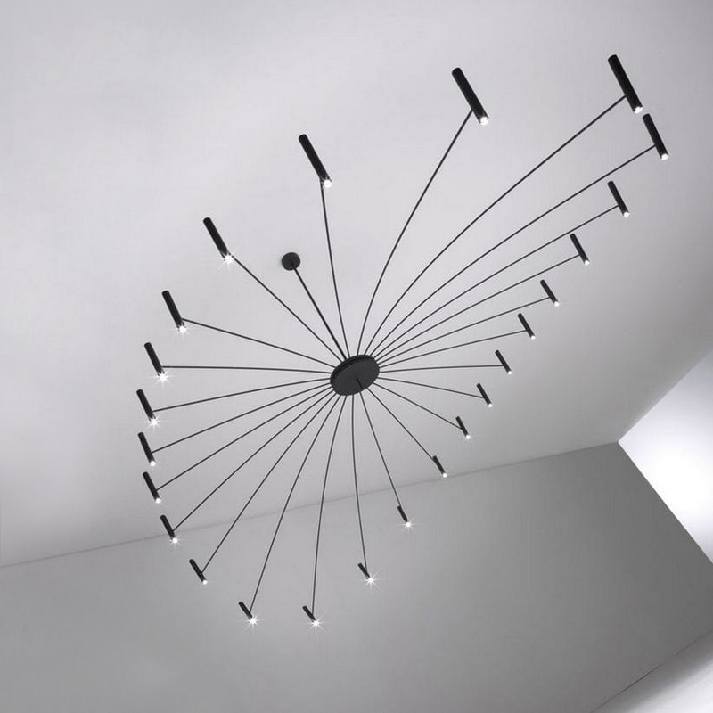 Люстра POP P40 Chandelier 24 lamps D130 Mod.A White by ImperiumLoft