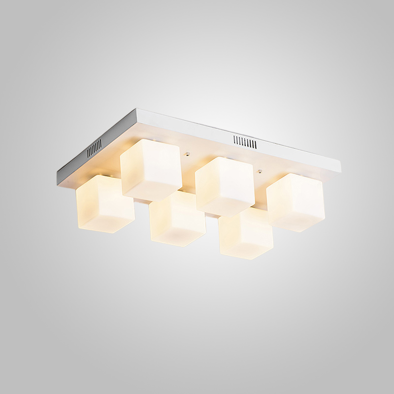 Подвесная люстра BOARD CUBE L6 White by ImperiumLoft