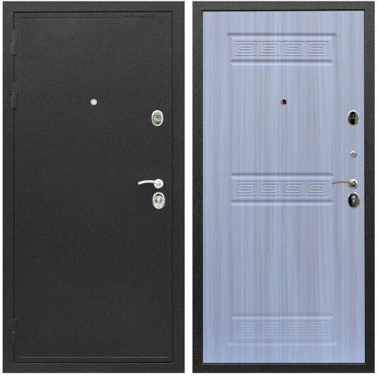 Дверь входная Graf Престиж Черный шелк / МДФ 10 мм ФЛ-242 Сандал белый