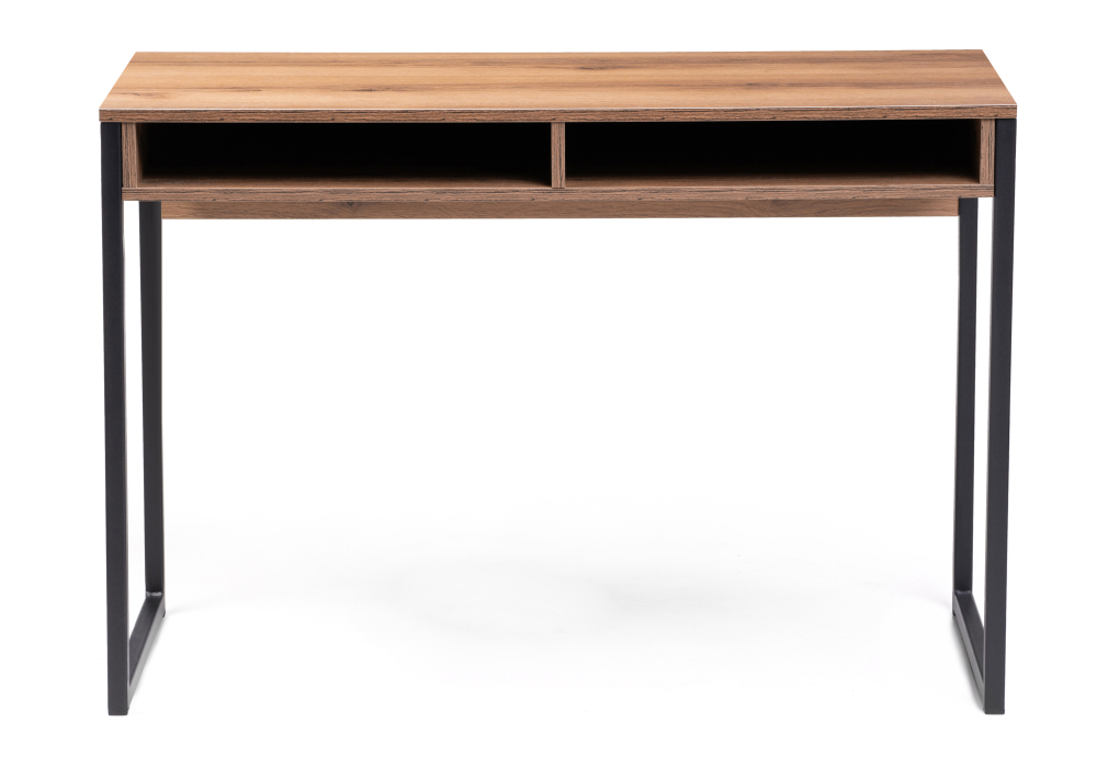 Стол Woodville Леон Лофт черный матовый / дуб делано темный 489684