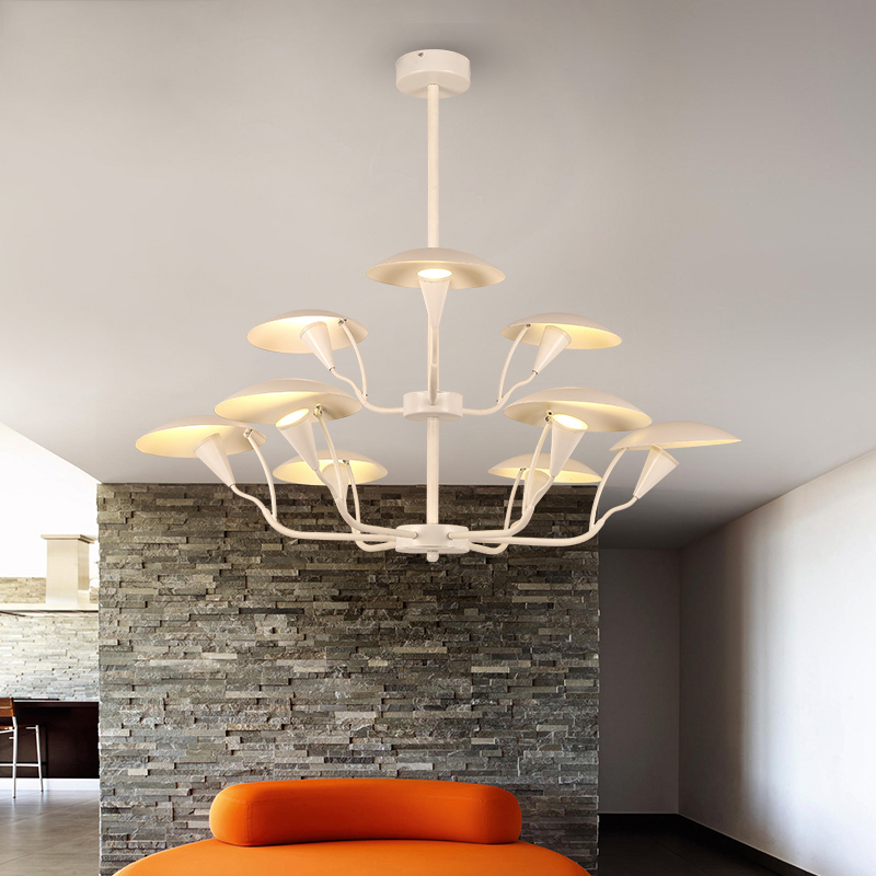 Люстра на штанге SHELT D83 White by ImperiumLoft