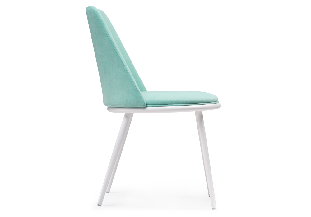 Стул Woodville Алдис катания лагун / белый матовый 507436