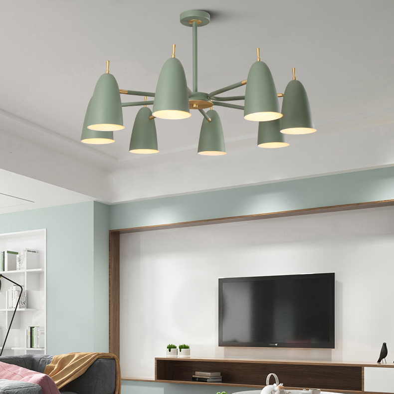 Люстра на штанге PINNACLE D70 Black by ImperiumLoft
