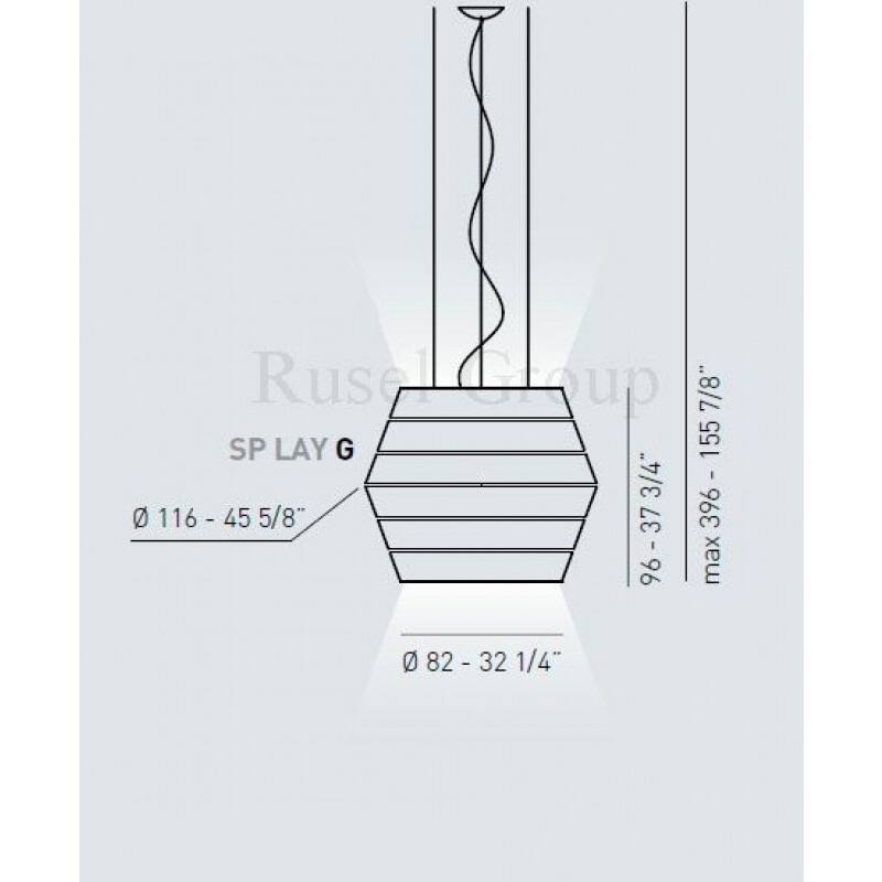 Подвесной светильник AXO LIGHT LAYERS SP G