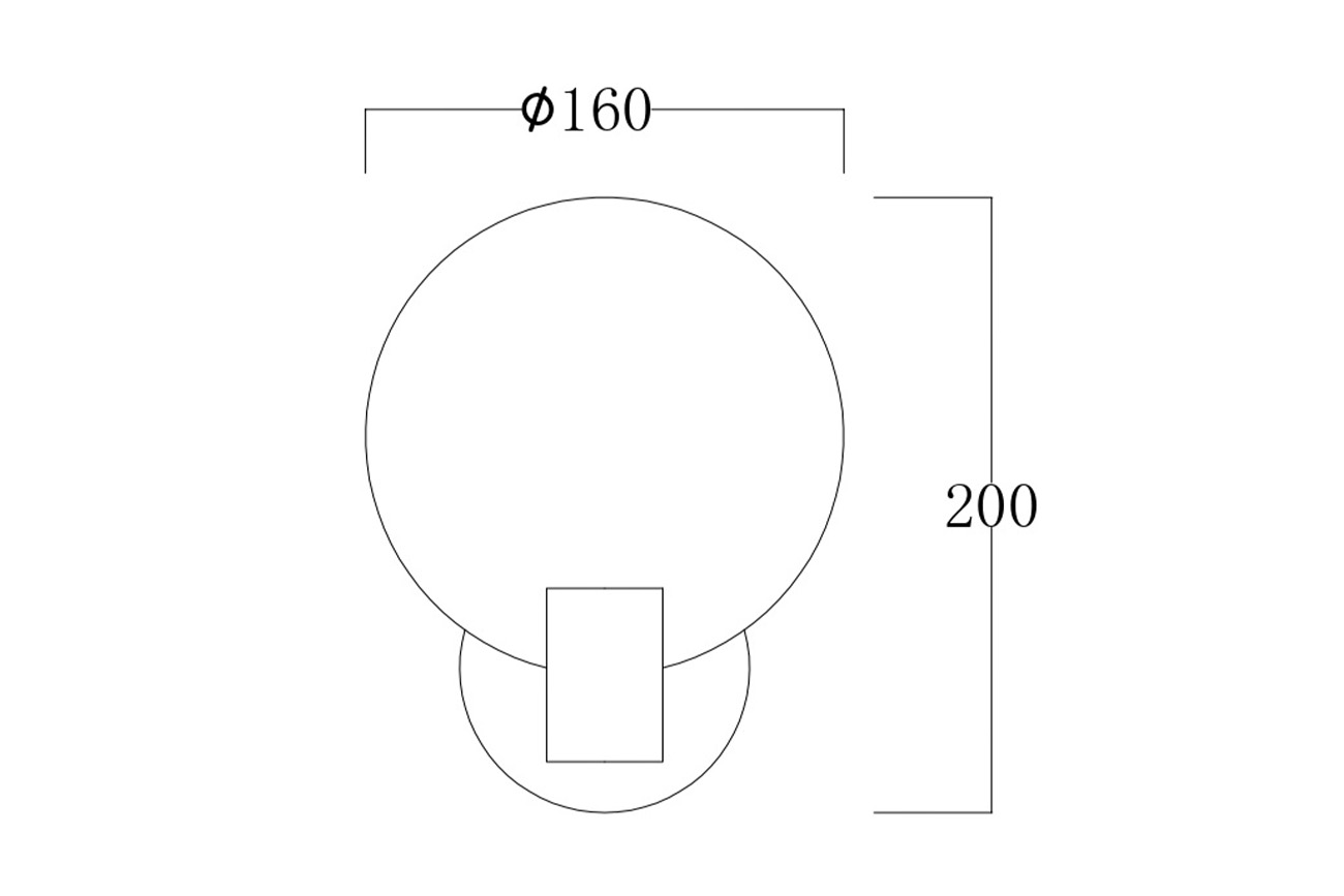 Бра Rondo металл золото d16 Garda Decor 162FL-61500