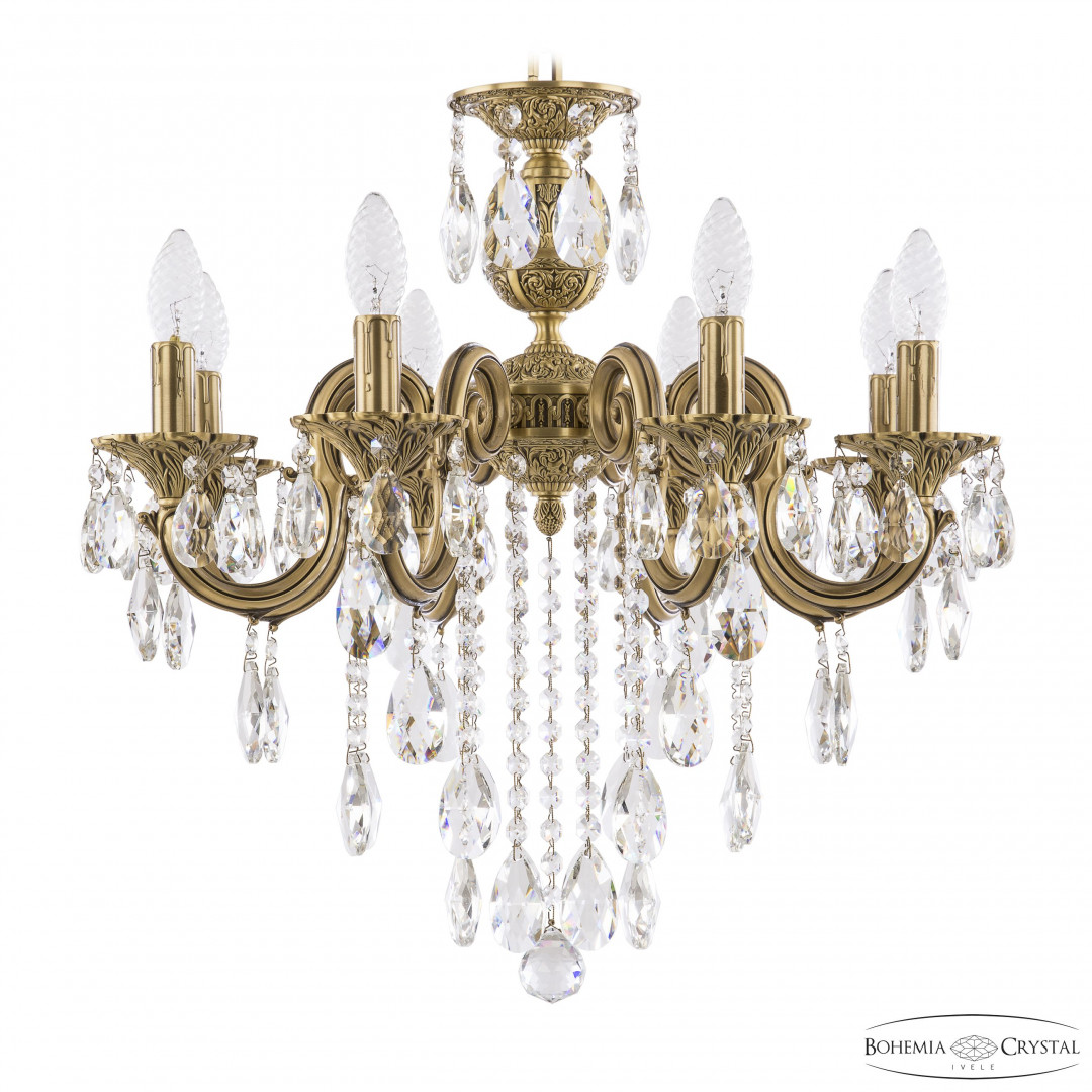 Люстра бронзовая с хрусталём 72203/8/175 B FP