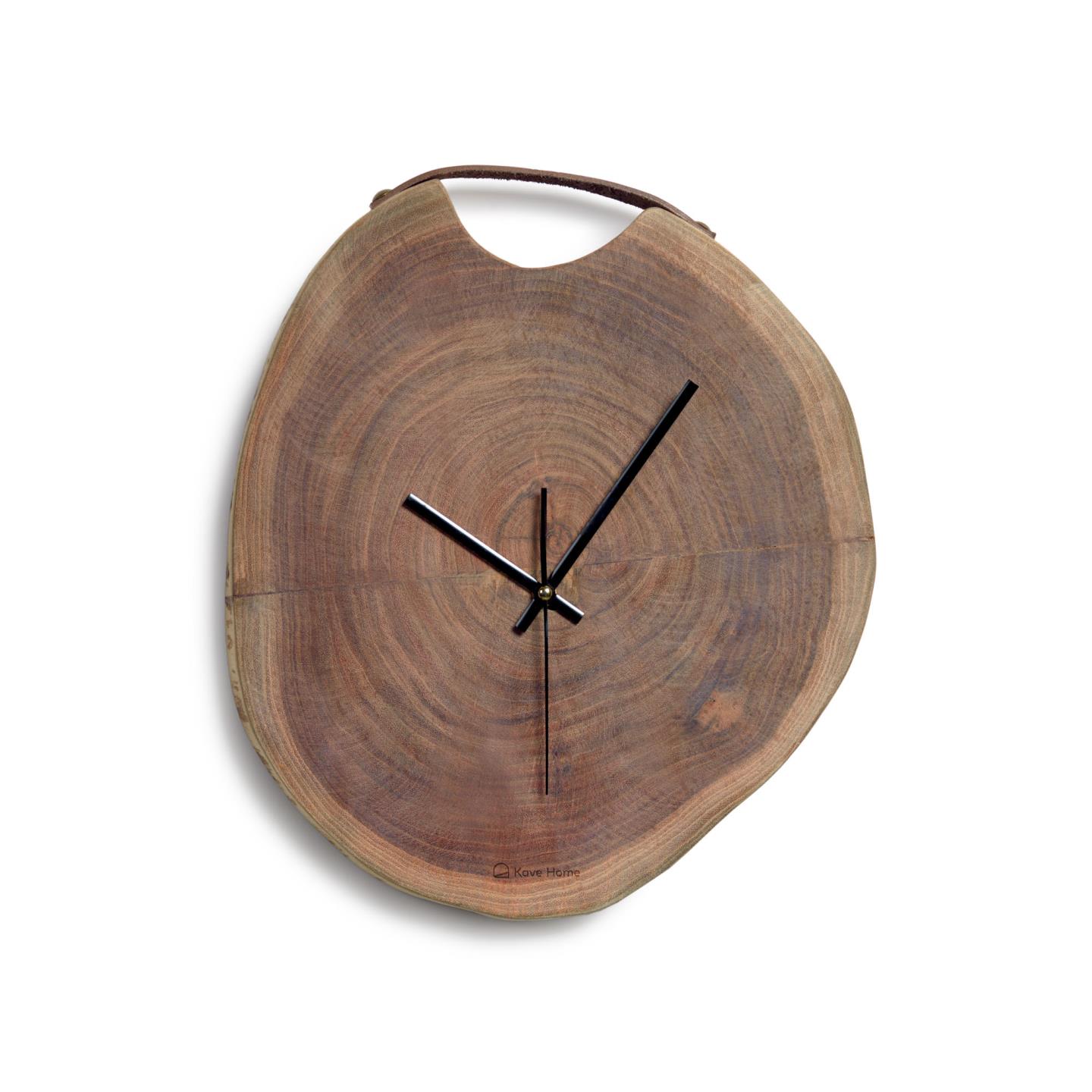 Настенные часы Reva круглые из массива акации Ø 35 см La Forma (ex Julia Grup)