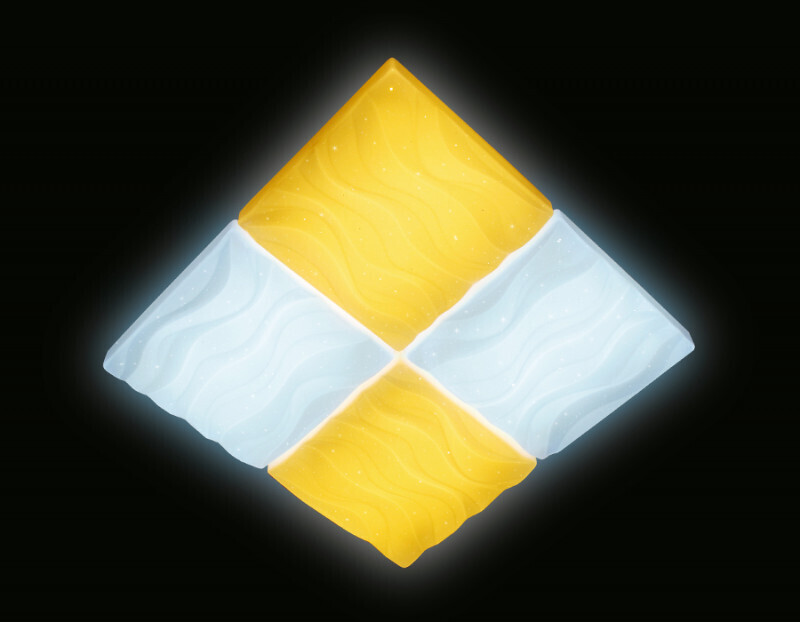 Накладной светильник Ambrella FP2381 WH 128W D500*500