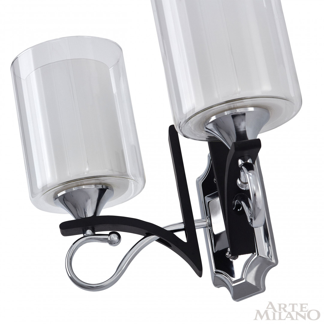 Бра с плафонами 309167/2W Bk/Ni Arte Milano