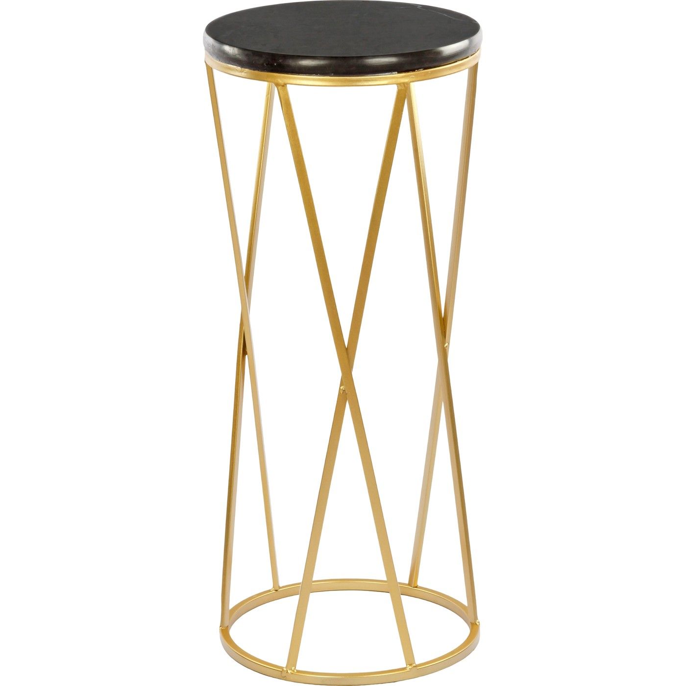 Столик приставной с черным мрамором Glasar 54-017