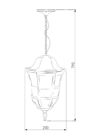 Уличный светильник Elektrostandard Dorado H черное золото (GL 1013H)