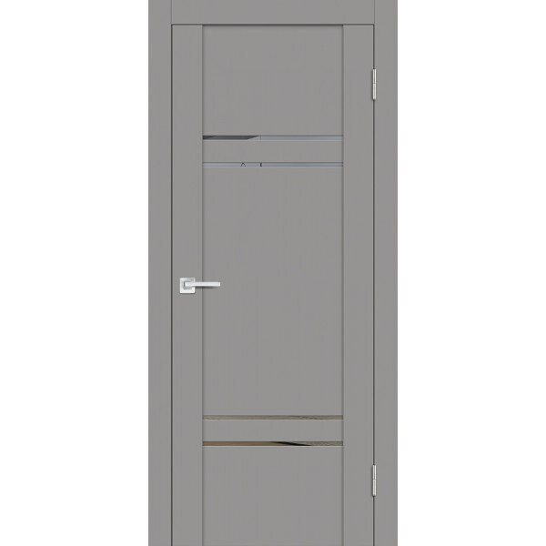 Межкомнатная дверь Graf PST-5 Зеркало тонированное серый бархат (1900 х 600)