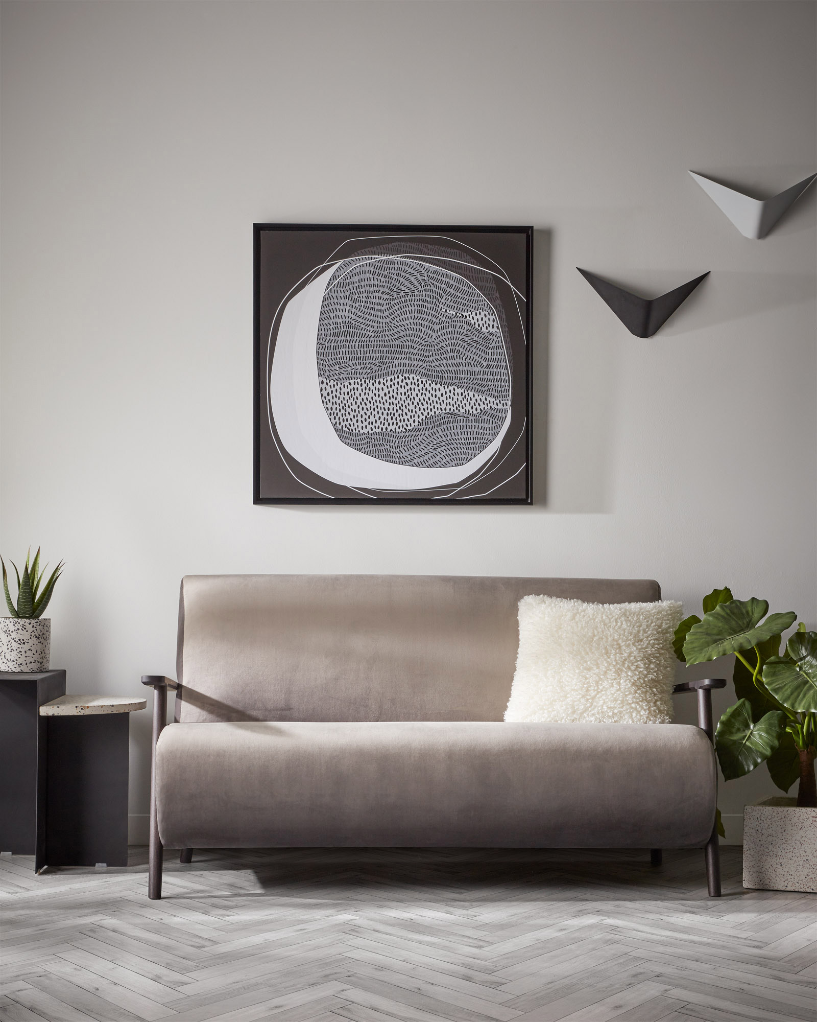 Настенный светильник Ginebra черный La Forma (ex Julia Grup)