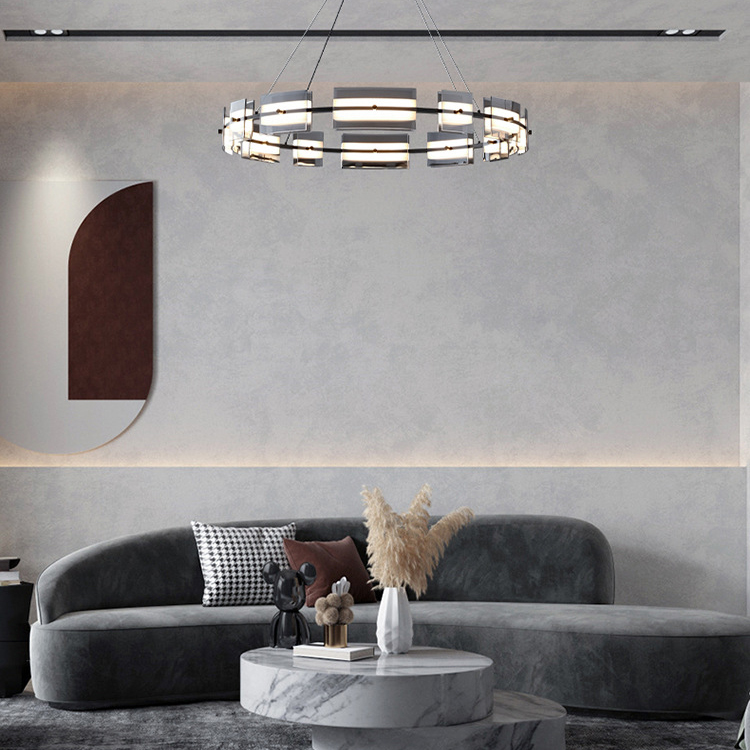 Подвесная люстра BRIAND D61+81 Black by ImperiumLoft