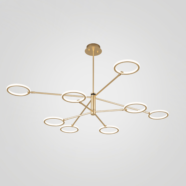 Люстра на штанге RINGLETS D Brass by ImperiumLoft