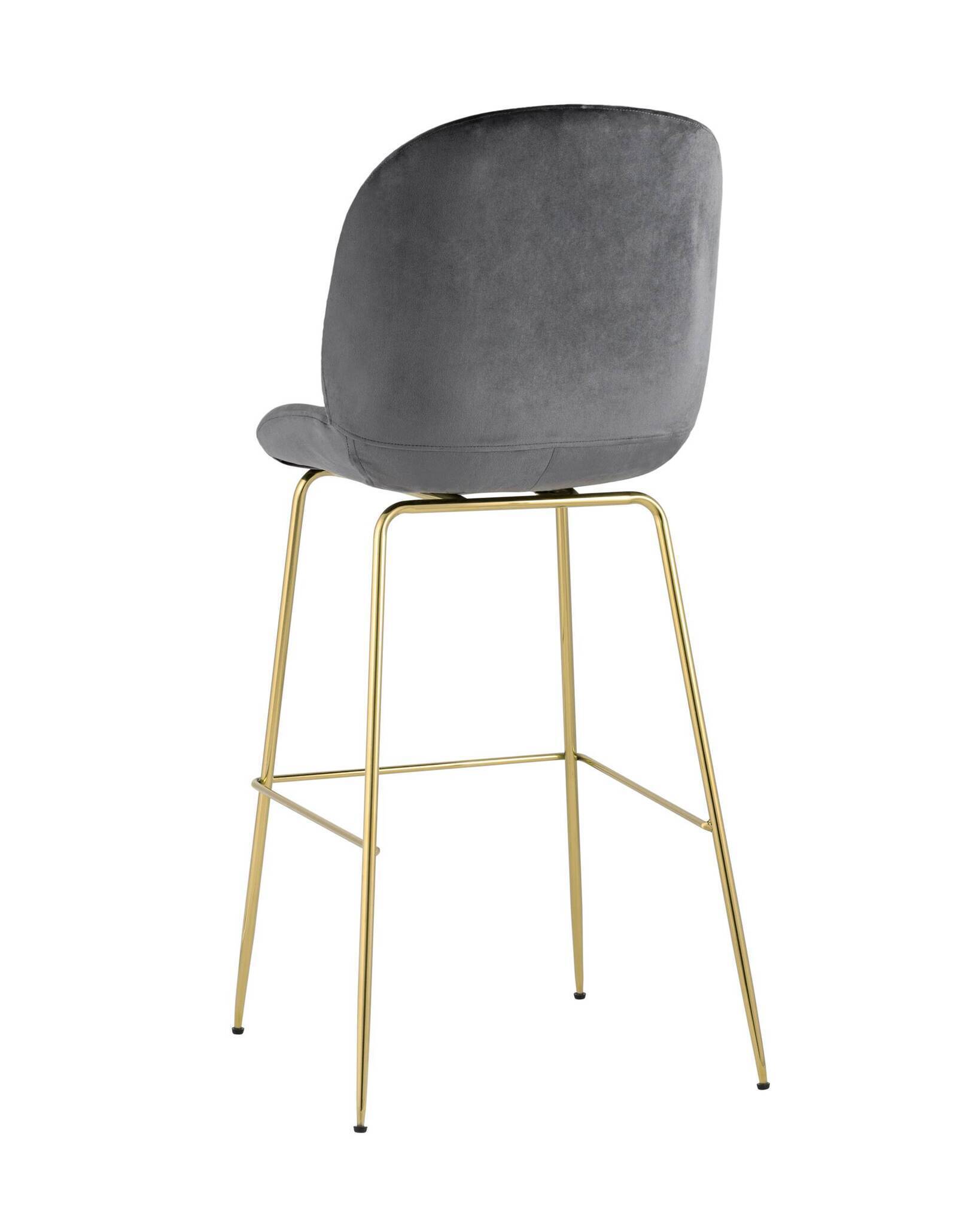 Стул барный Beetle со спинкой серый Stool Group