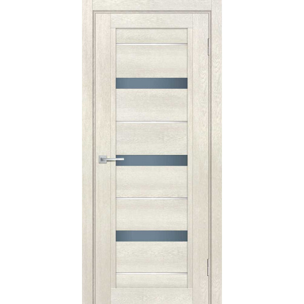 Межкомнатная дверь Graf ТЕХНО-803 графит сатинат, белый лакобель Бьянко (1900 х 600)