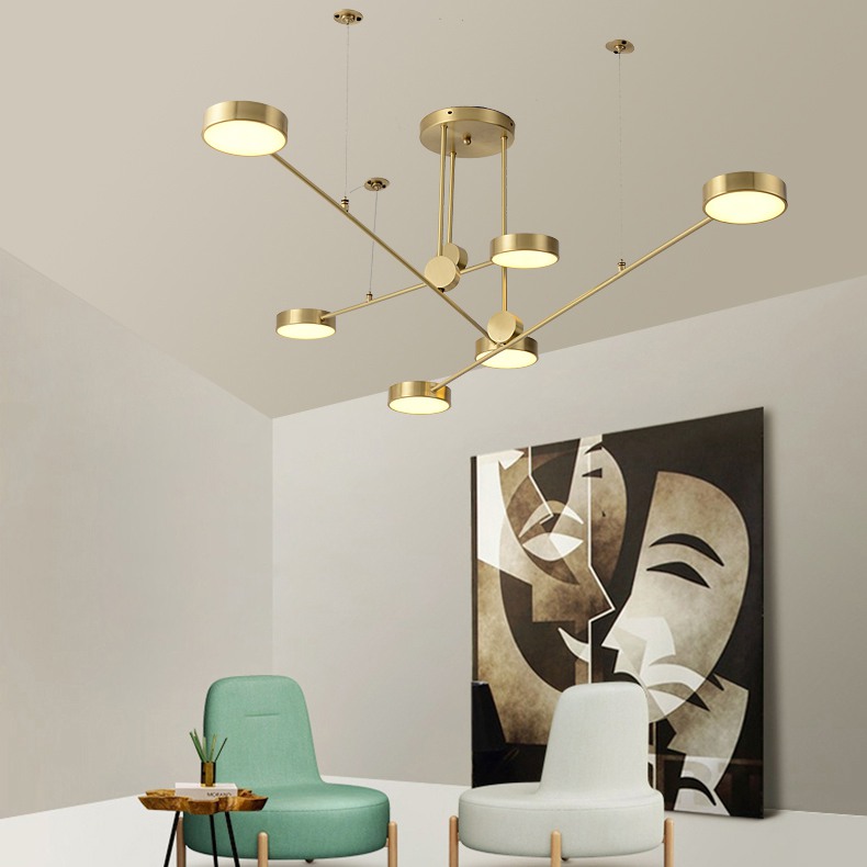 Подвесная люстра TECHNUM LED GOLD by ImperiumLoft