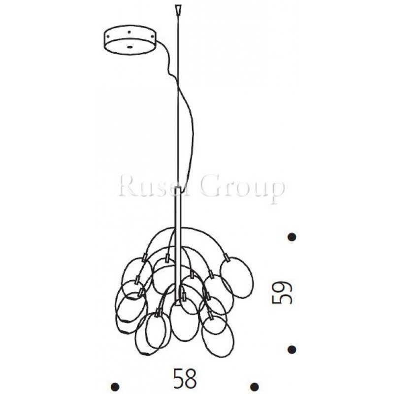 Подвесной светильник de MAJO PRO SECCO S13D