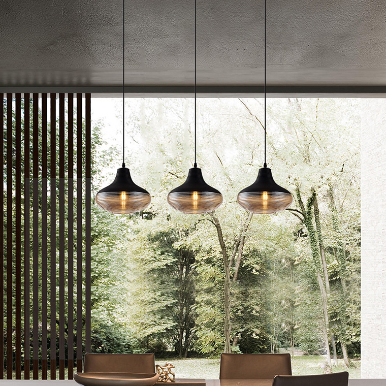 Подвесной светильник RENORD D16 black amber by ImperiumLoft