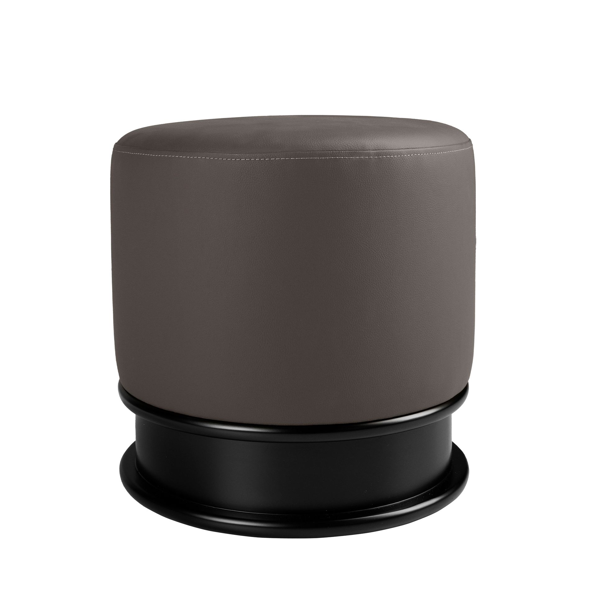 Пуф 5135/CP2308ST из темно-серой экокожи Angel Cerda