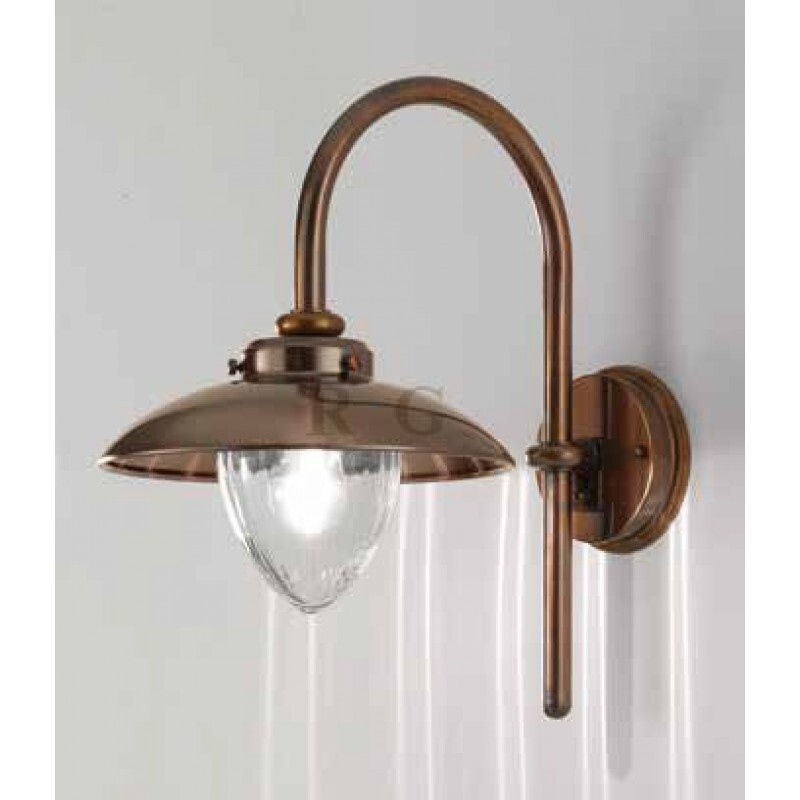 Уличный настенный светильник Cremasco 0198/1AP-BR-SA