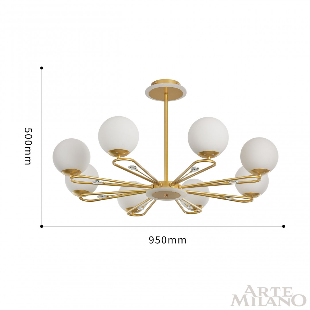 Люстра светодиодная 277138/8 GD Arte Milano