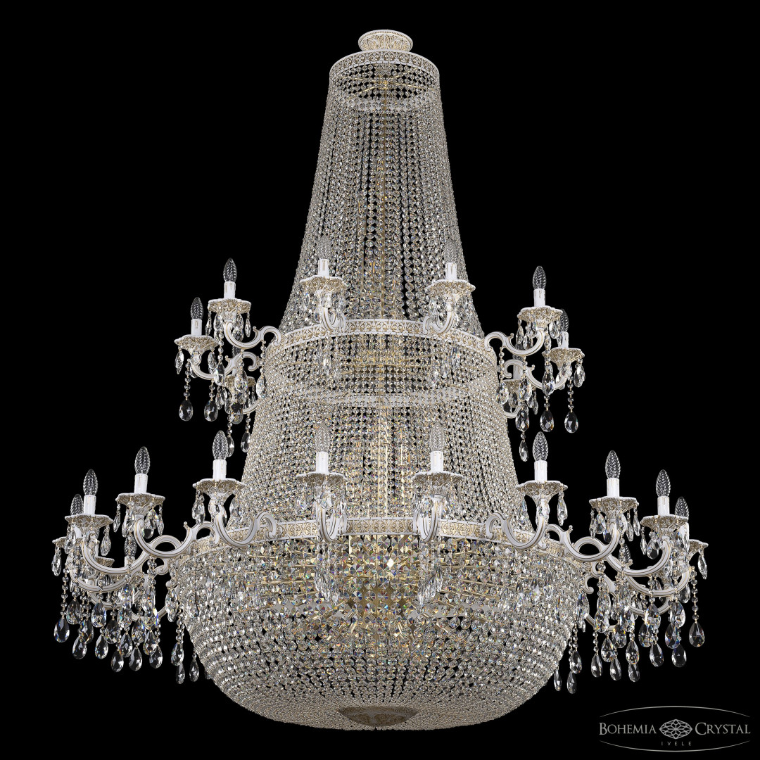 Люстра хрустальная AL2210H201/20+10/162FL/2D/Y1 AGB Bohemia Ivele Crystal