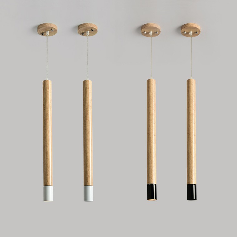 Подвесной светильник PIPE WOOD LONG by ImperiumLoft